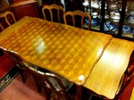 Oak french table & chairs.£425